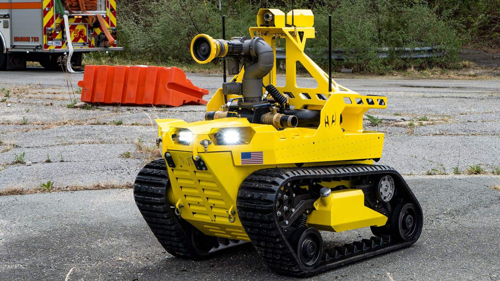 Mitsubishi develops autonomous firefighting robots