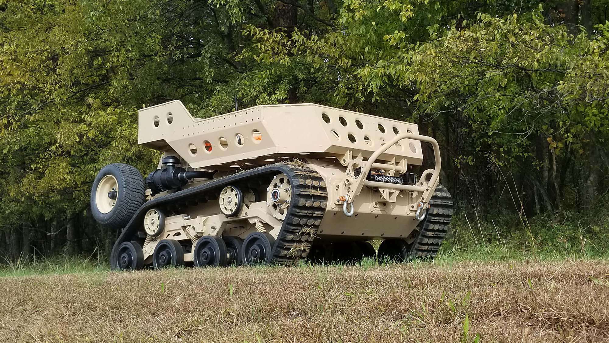 Small ground robotic vehicle in the wild