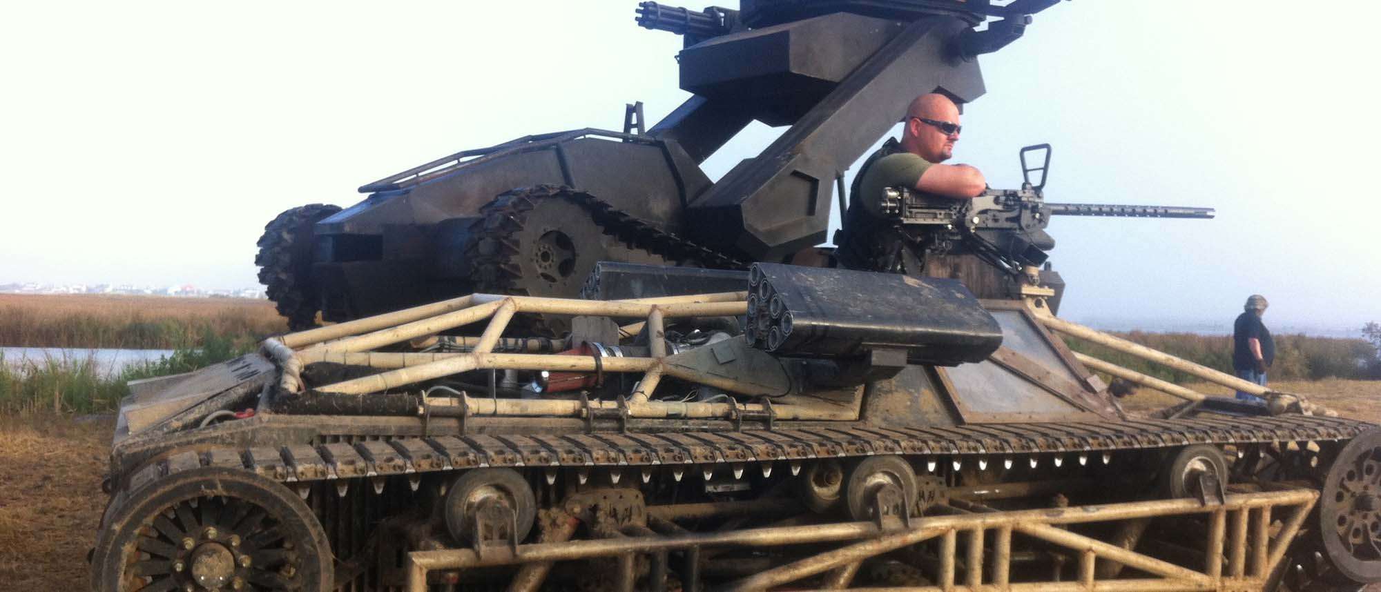 Man in a tank