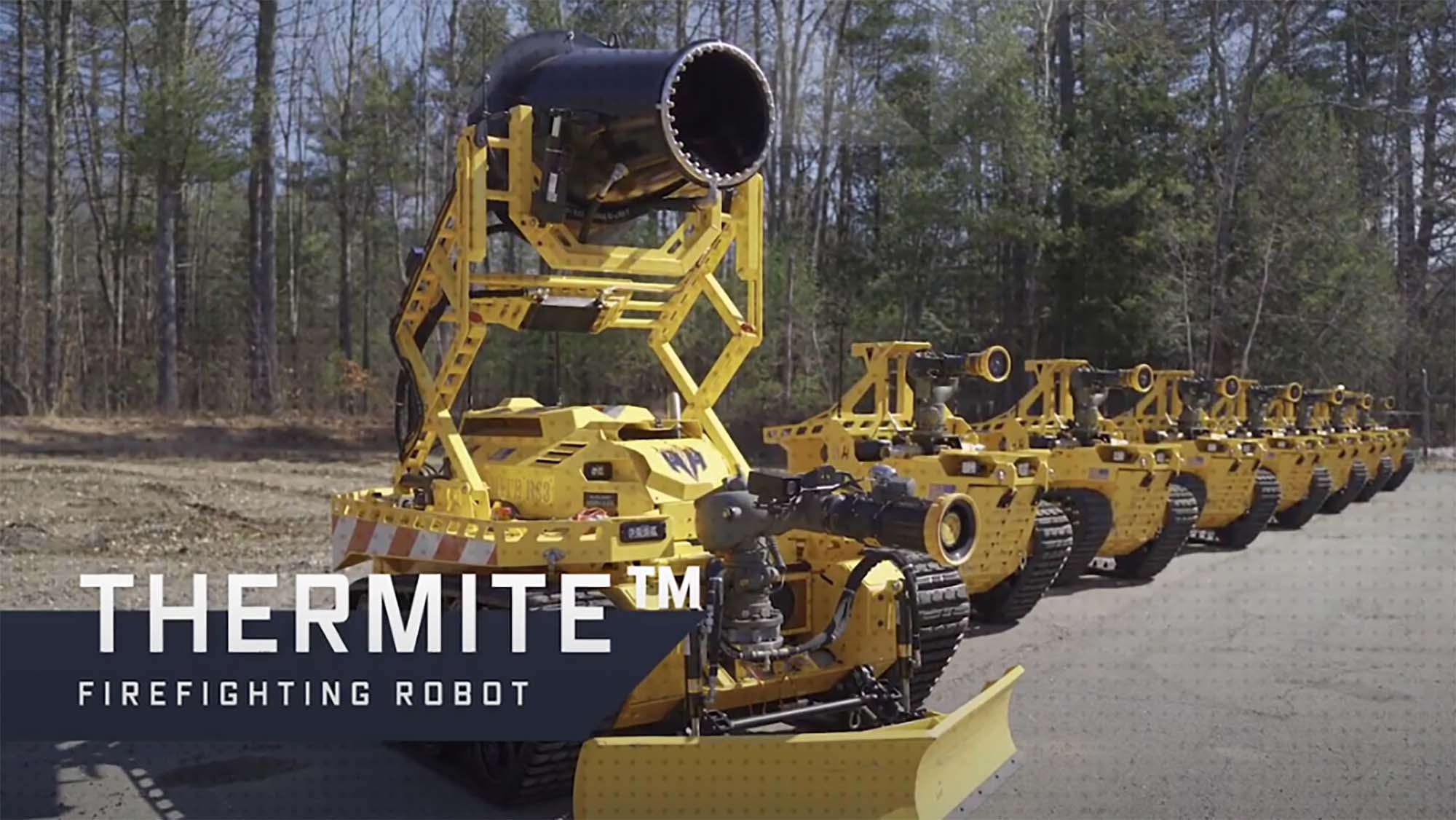 Thermite Firefighting Robot Video Image